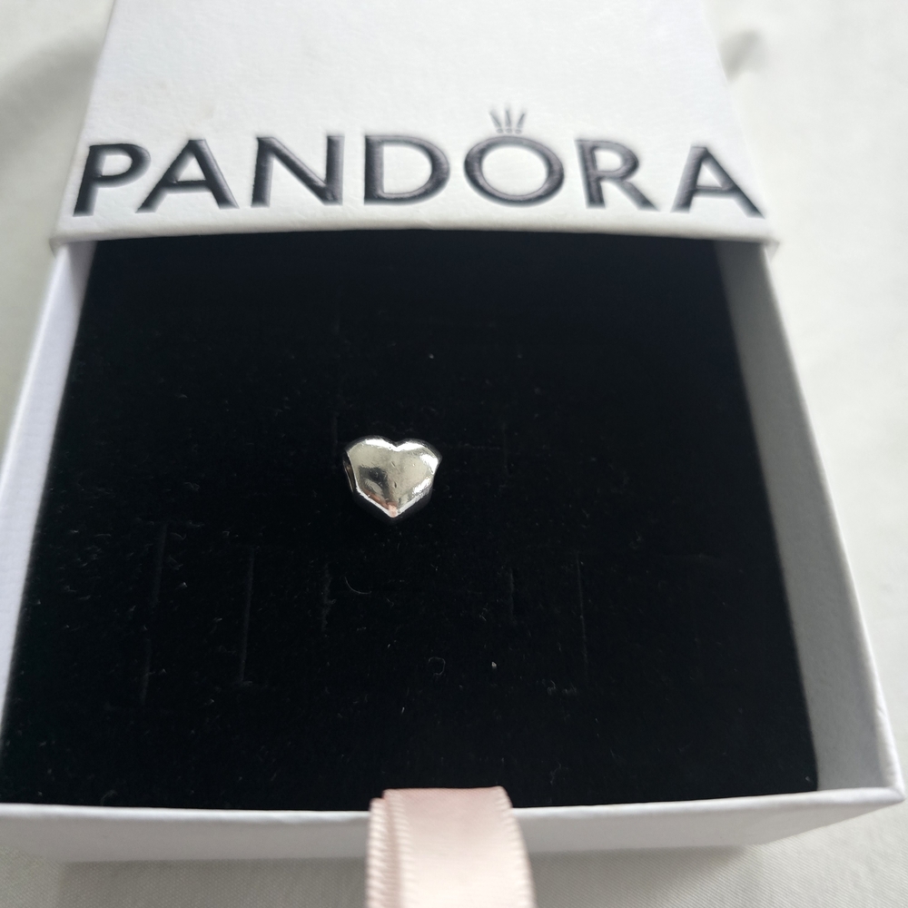 RELISTED - Pandora Shimmering Silver Heart Charm